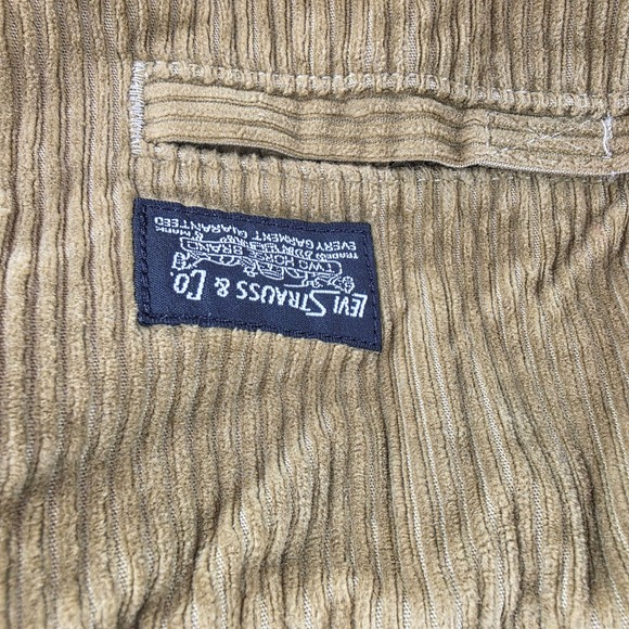 Levi's Mens‎ 2XL Skate Quick Release Corduroy Pants Olive Belt Skateboard - Picture 3 of 10